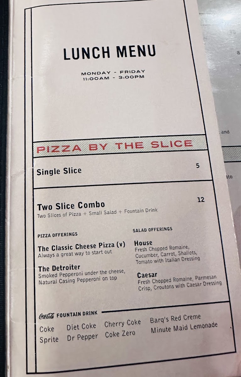 Via 313 menu board