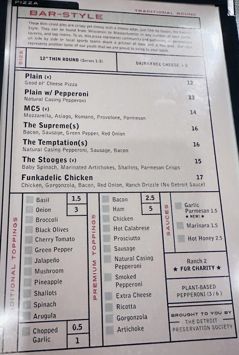 Via 313 menu board
