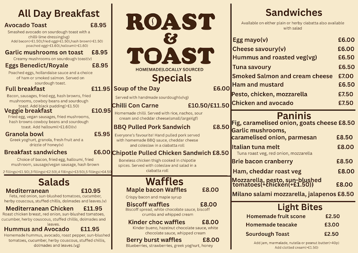 Relish No.37 menu board