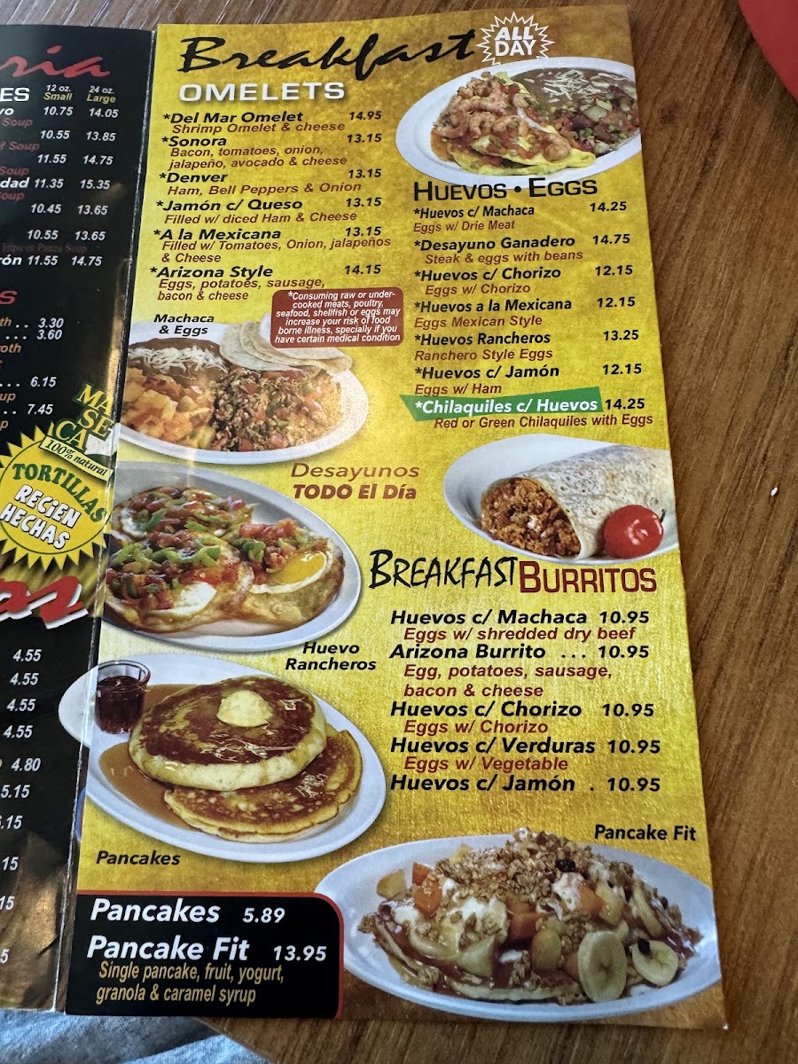 Birrieria Obregon #3 menu board