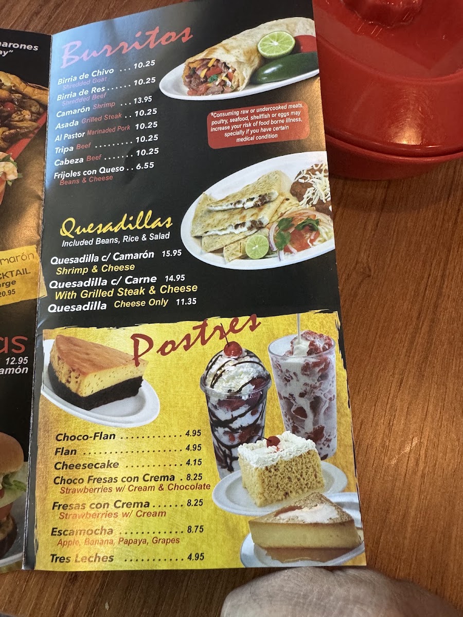 Birrieria Obregon #3 menu board