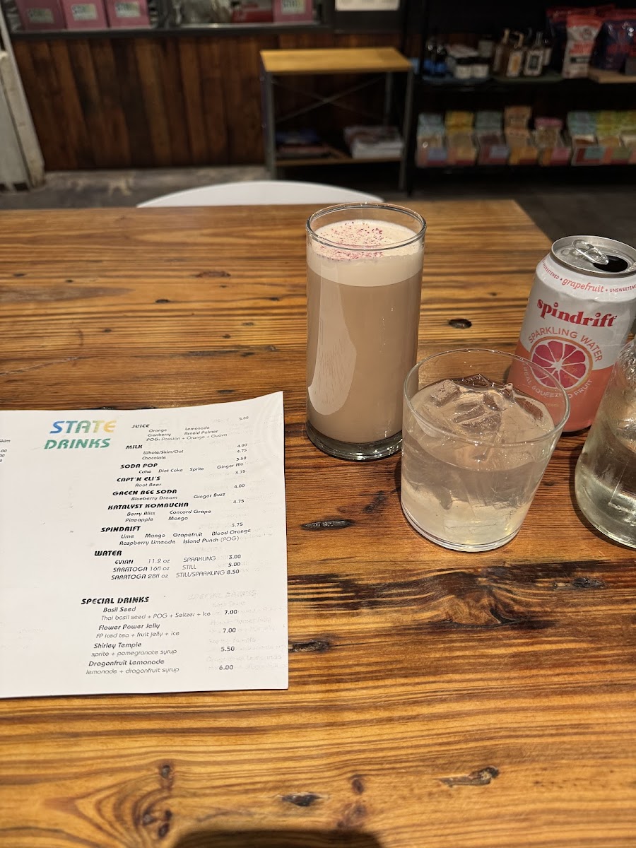STATE Food + Drink menu board