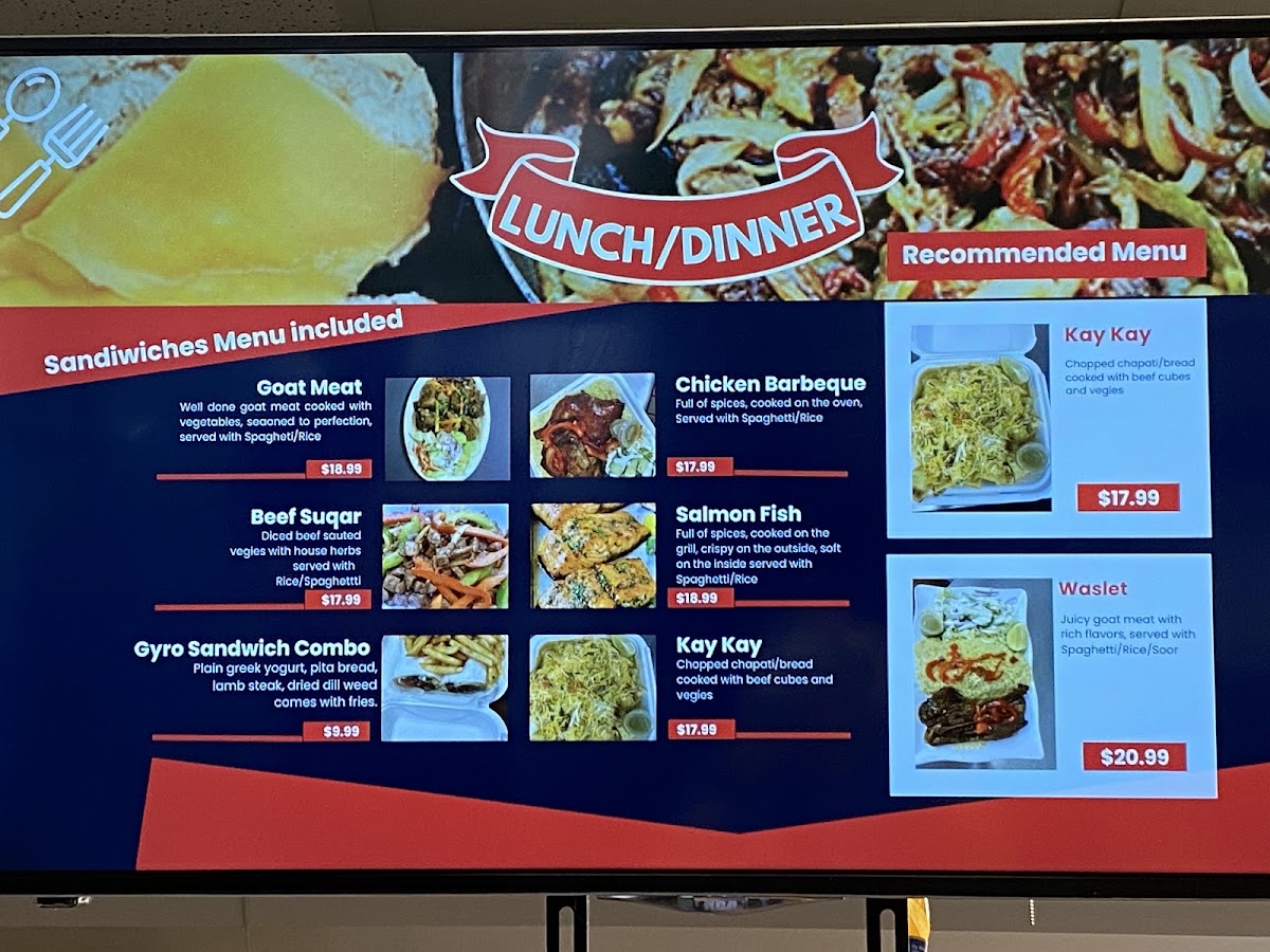 BLACK SEA DELI, INC menu board
