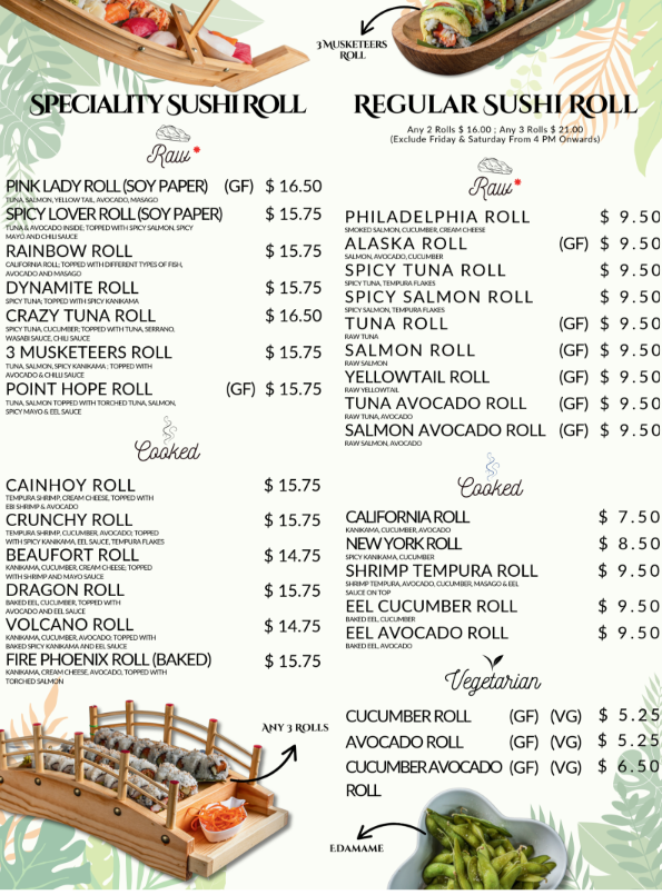 Crafthouse North menu board