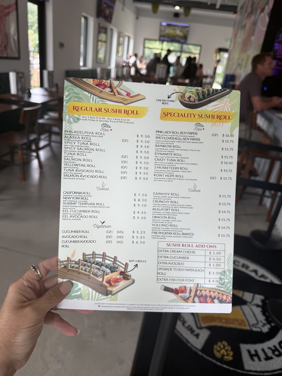 Crafthouse North menu board