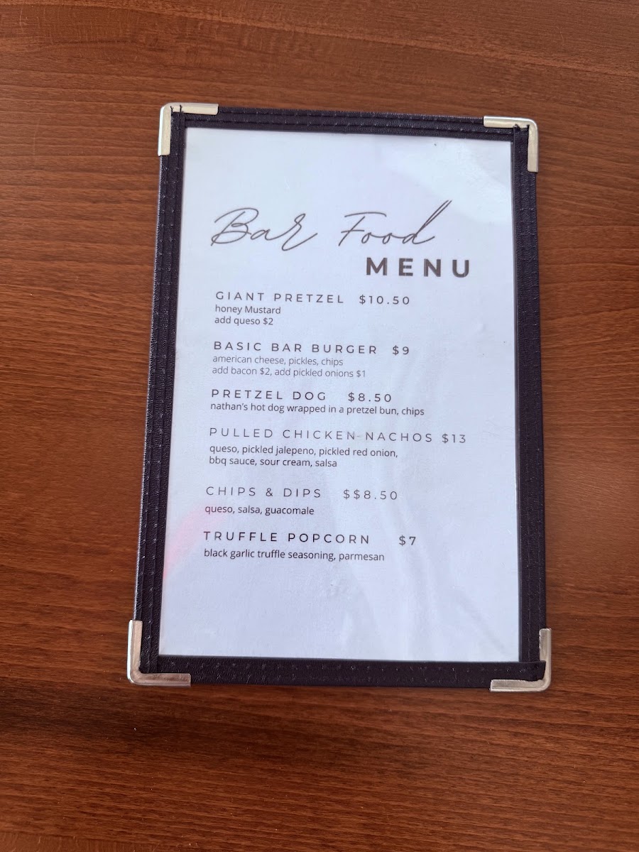 Crafthouse North menu board
