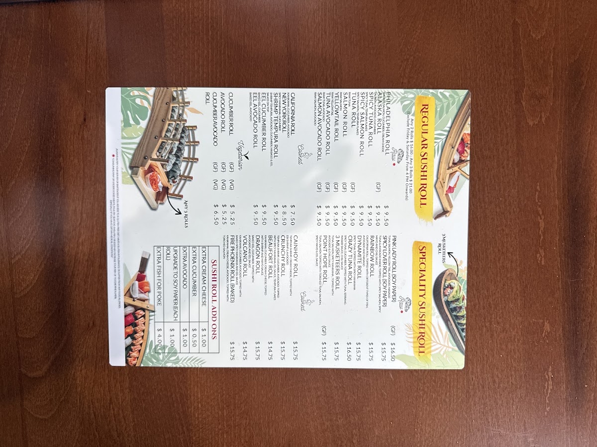 Crafthouse North menu board