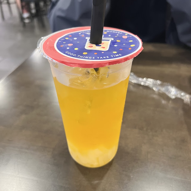 Mango Tea with Lychee Jelly
