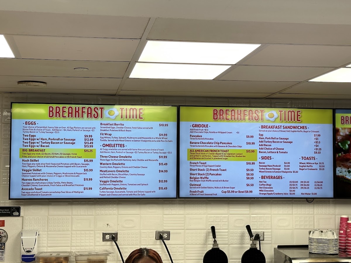 Breakfast Time menu board