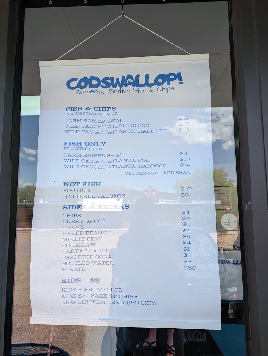 Codswallop LLC menu board