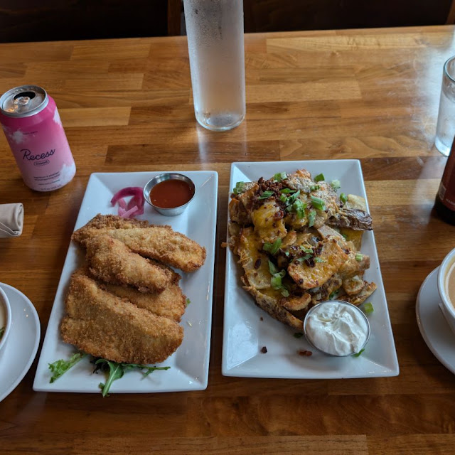 Chicken Tenders and Potato Skins