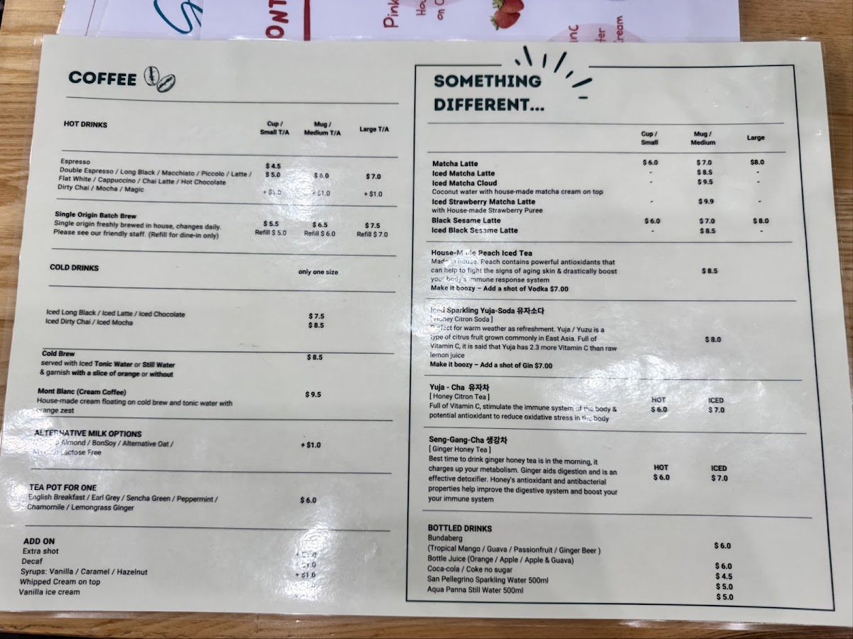 Hello, Stranger menu board