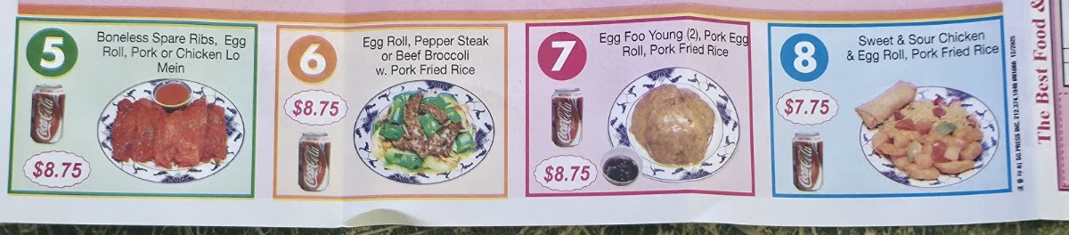 Number 1 Cafe menu board