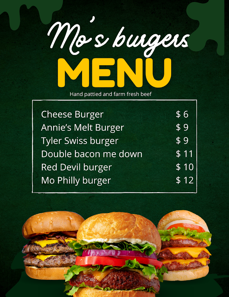 Mosby’s menu board