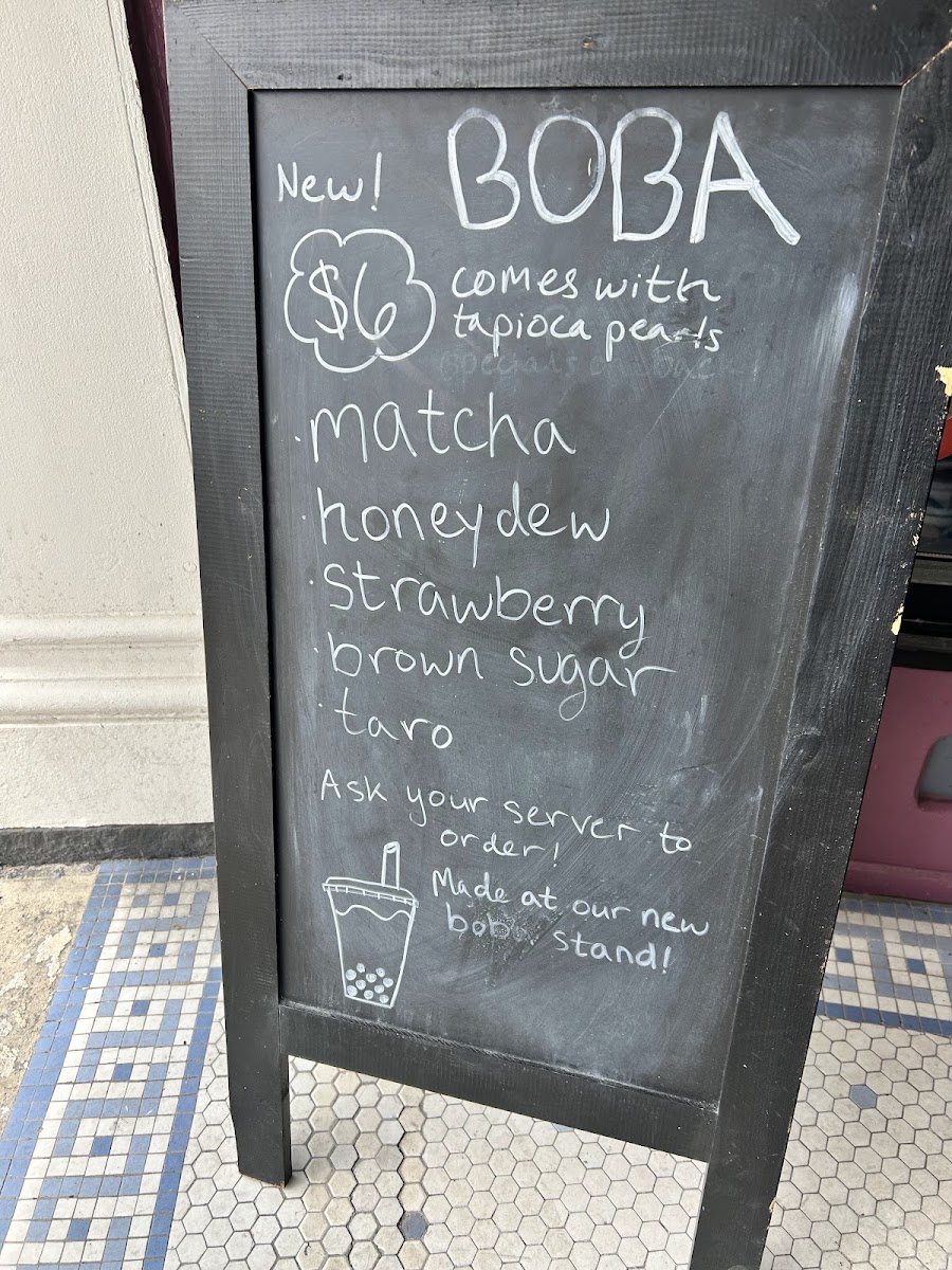 Saisaki Van Wert menu board