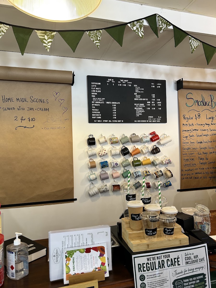 General Store at The Heart menu board