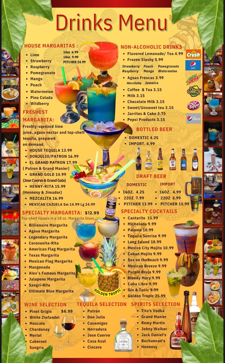 Mi Tradicion Grove City menu board