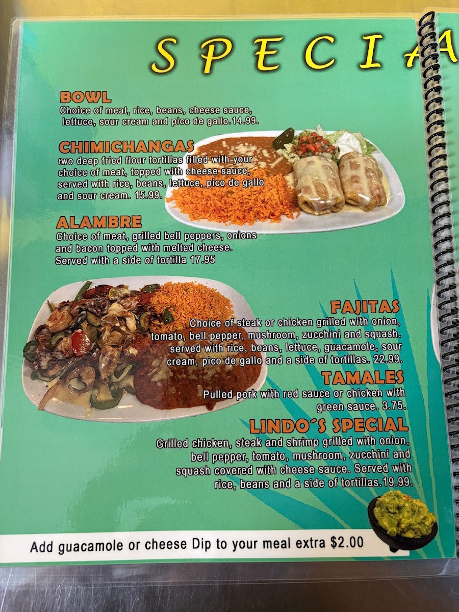 Agave Mex Food menu board