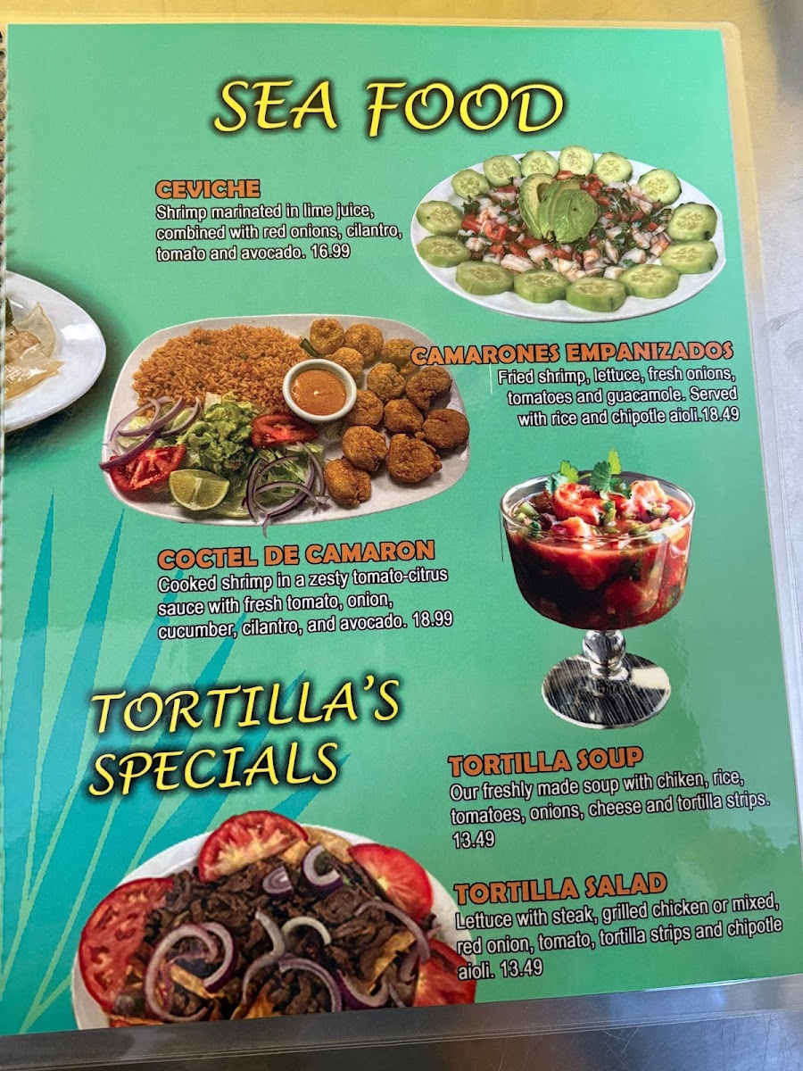 Agave Mex Food menu board