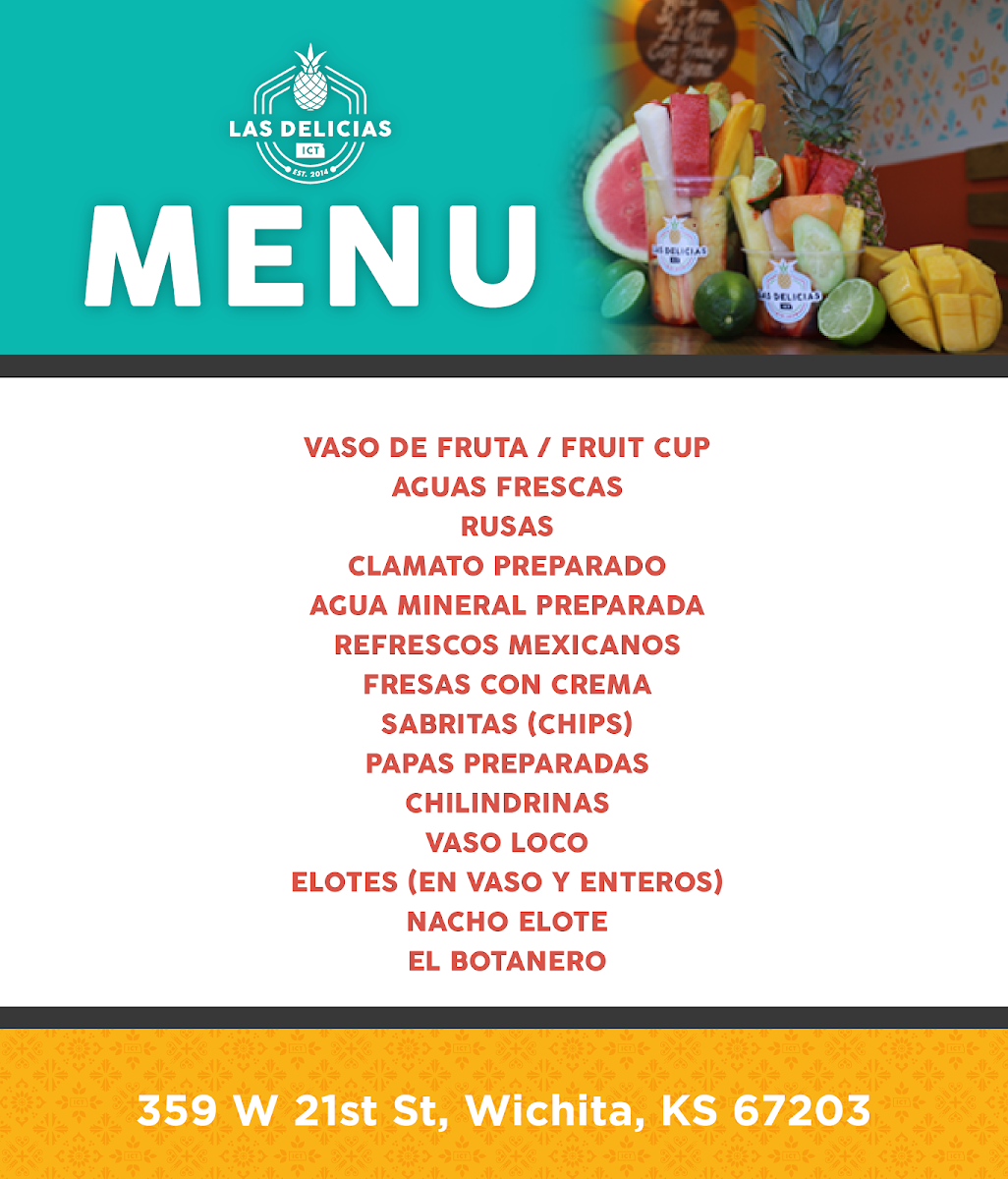 Las Delicias ICT menu board