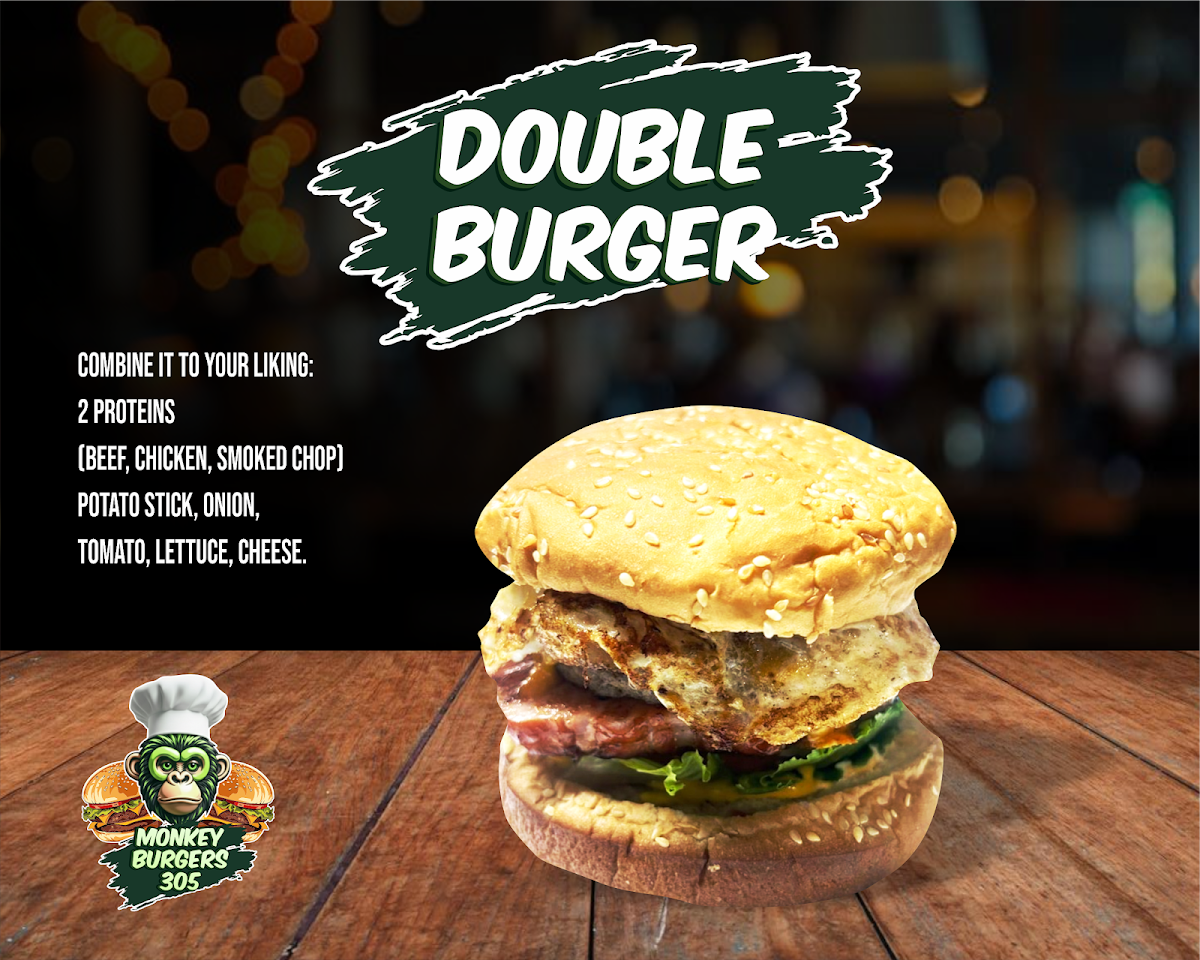 MonkeyBurgers305 menu board
