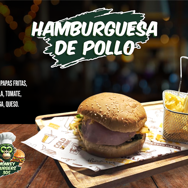 Hamburguesa Carne Pollo O Chuleta