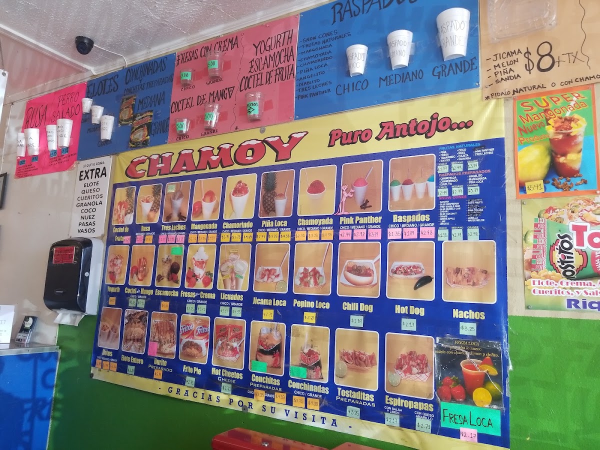 Chamoy #5 menu board