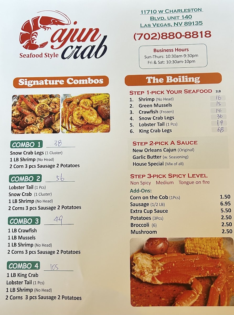 China A Go Go menu board
