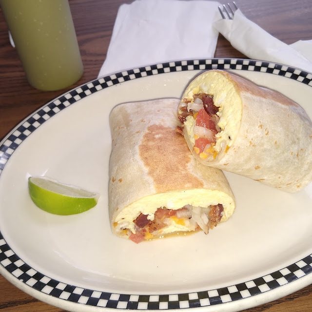 Egg Bacon Tomato Onion Cilantro Cheese