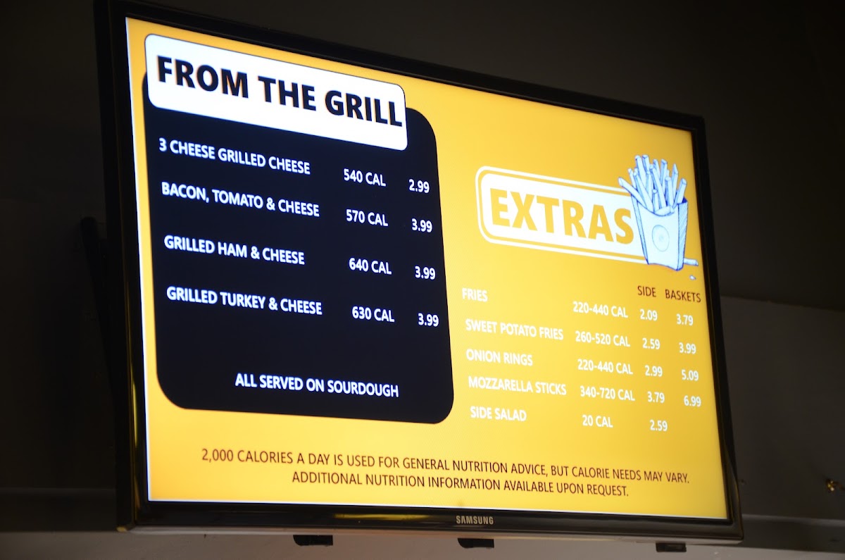 The Doghouse menu board