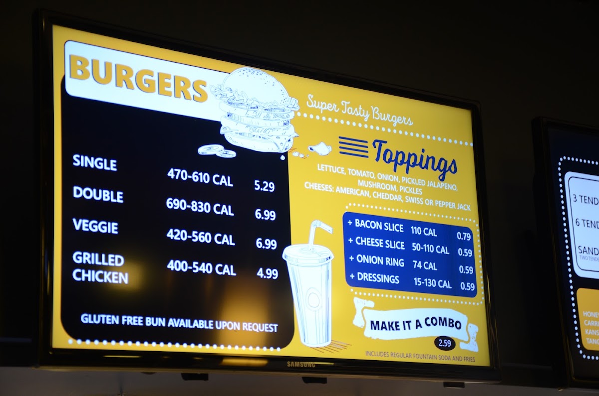 The Doghouse menu board