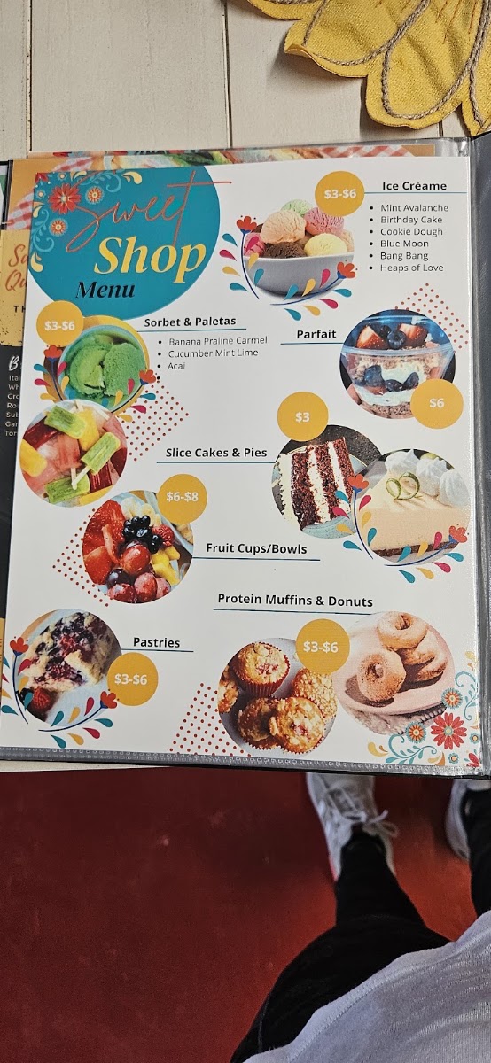 Gaudencio’s Grub Hub & Drinkery menu board