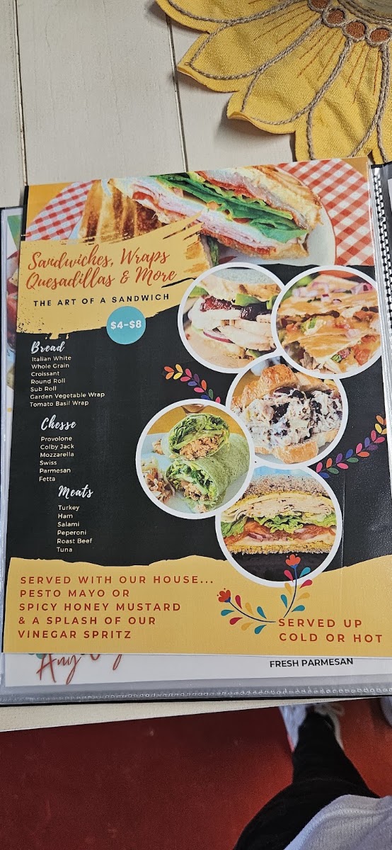 Gaudencio’s Grub Hub & Drinkery menu board