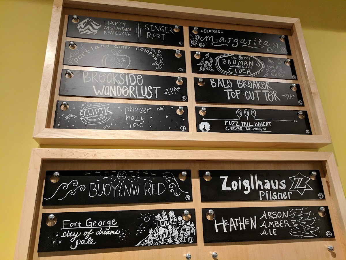 Laughing Planet menu board