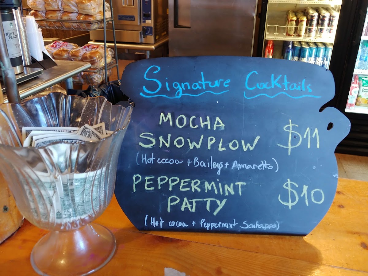 The Boathouse menu board