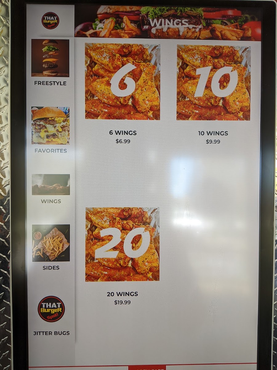 THAT Burger Spot! #4 menu board