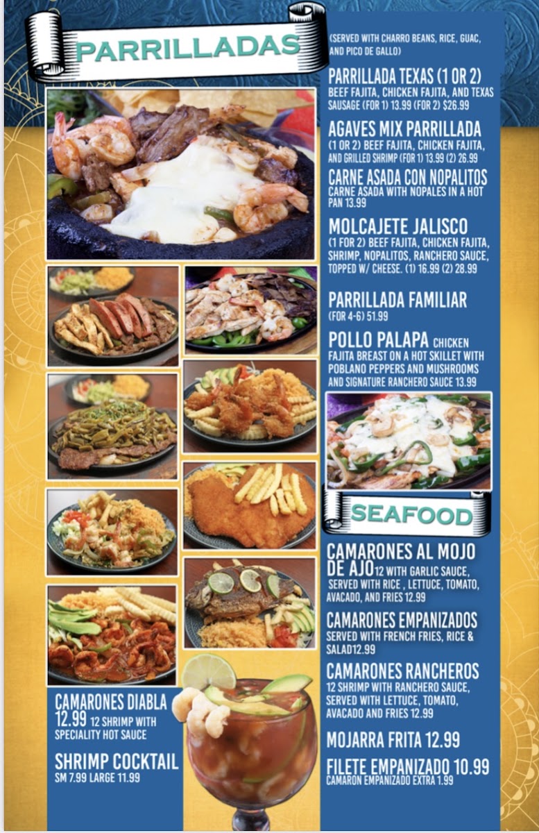 Taqueria Los Agaves #4 menu board