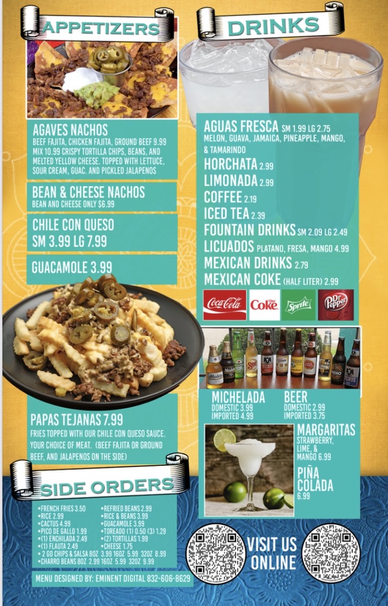 Taqueria Los Agaves #4 menu board