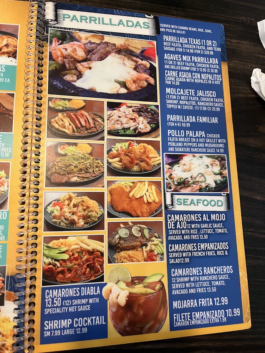 Taqueria Los Agaves #4 menu board