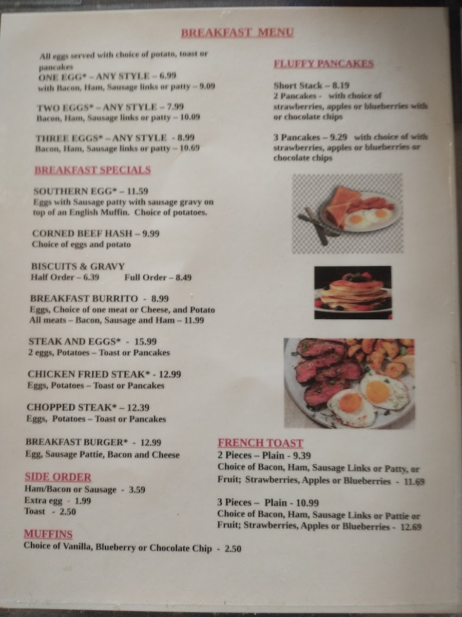 MayMay’s Cafe menu board