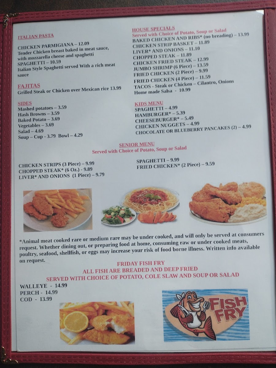 MayMay’s Cafe menu board