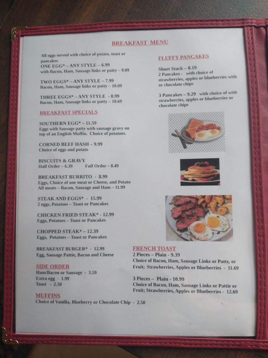 MayMay’s Cafe menu board