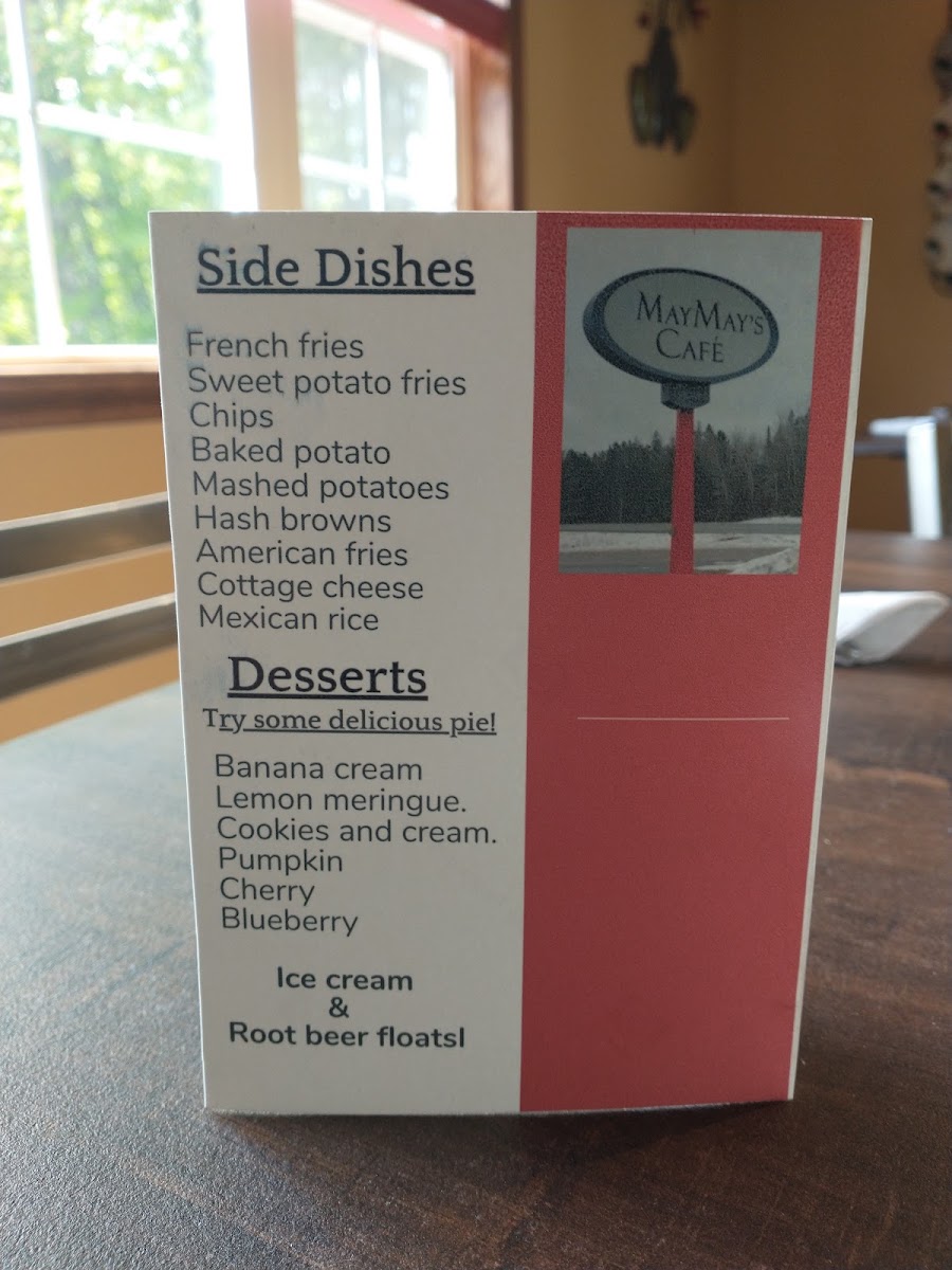MayMay’s Cafe menu board