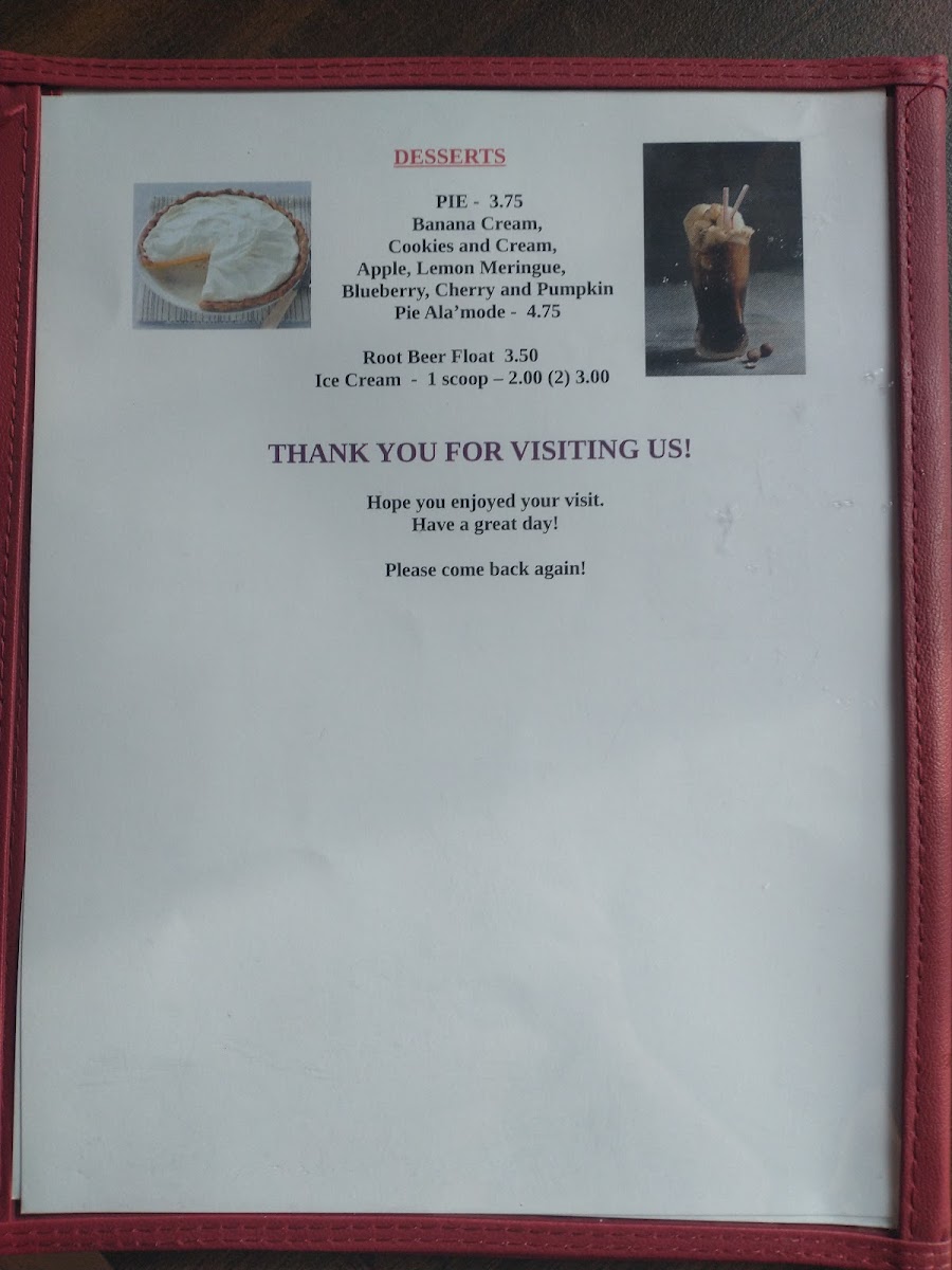 MayMay’s Cafe menu board