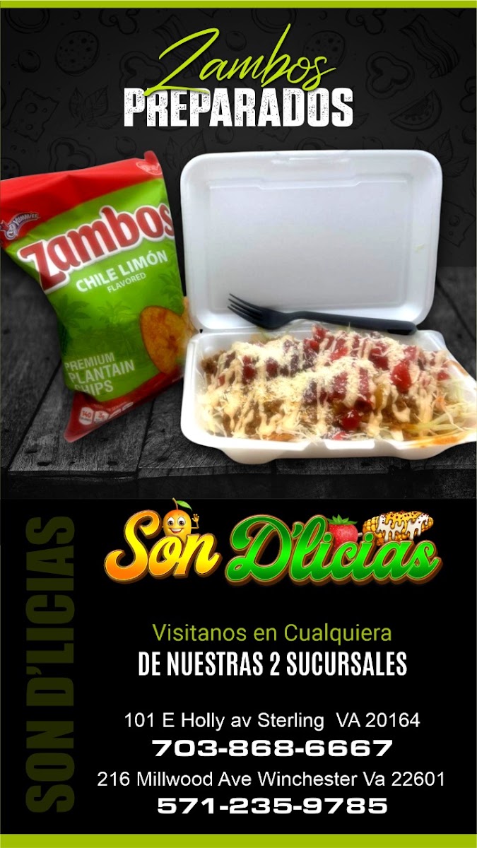 Son D’licias menu board
