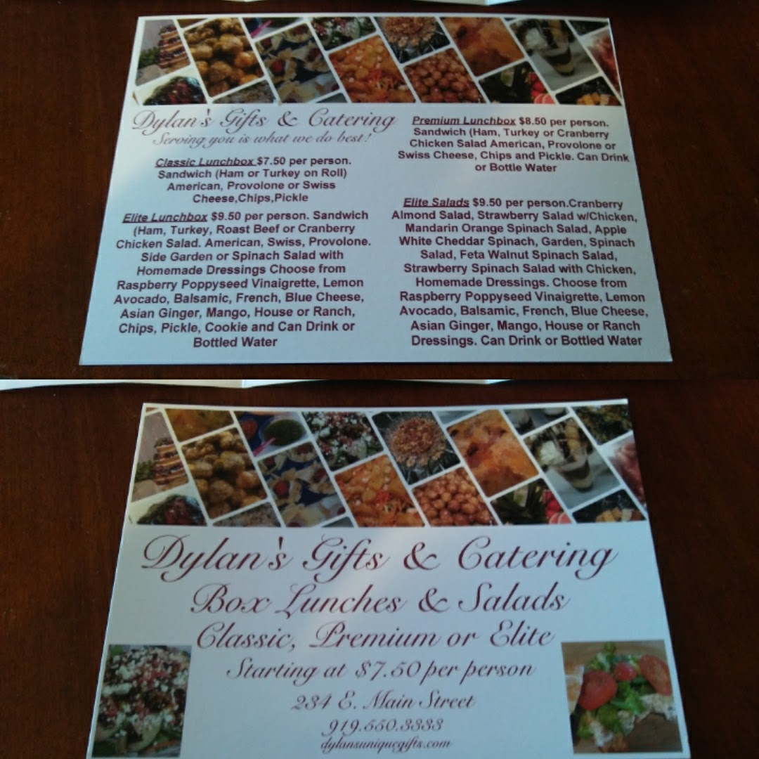 Dylan's Cafe & Deli menu board