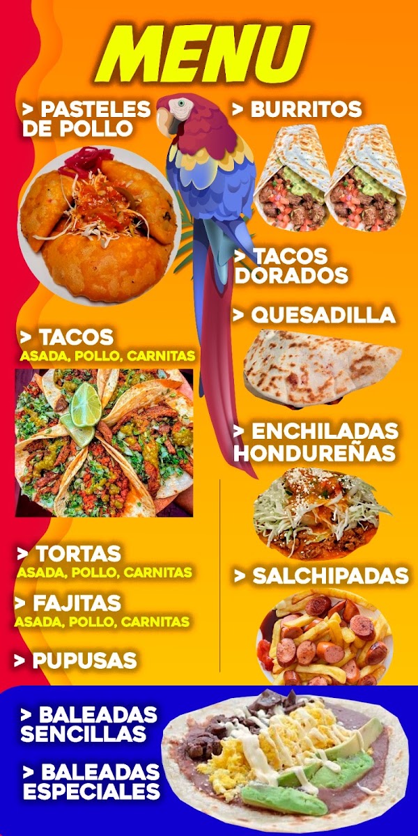 Letty’s Kitchen menu board