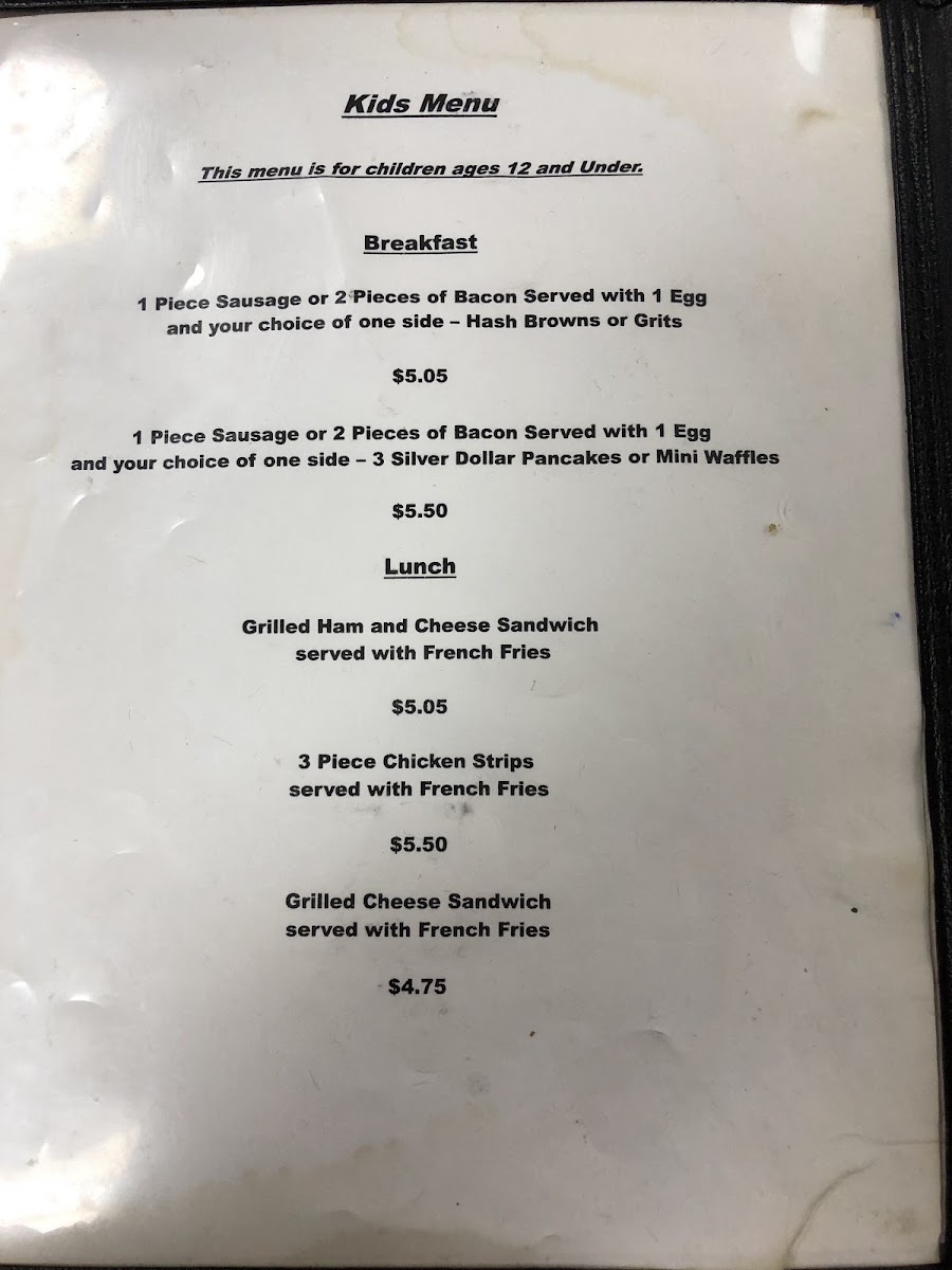 Frank's Grill menu board