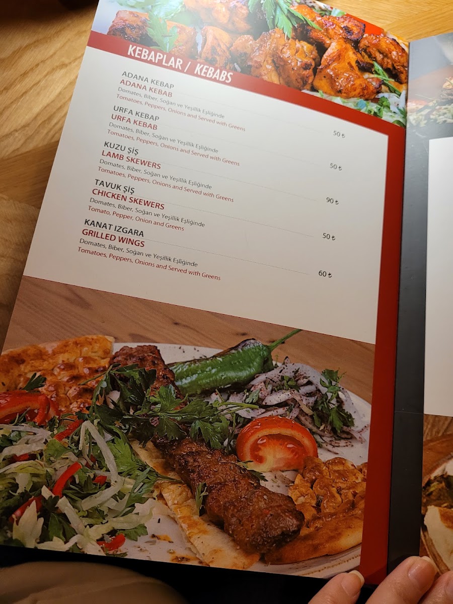 Dosso Dossi Cafe & Brasserie / Çengelköy menu board