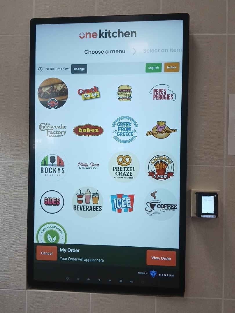 One Kitchen menu board